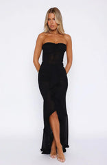 Still Got It Mesh Maxi Dress Black