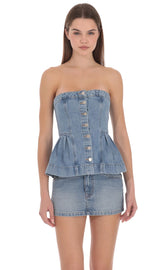 Isabel Denim Top