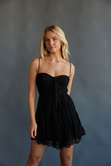 Ivy Lace Bustier Babydoll Mini Dress