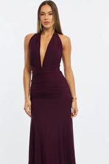 Red Halter Neck Dress