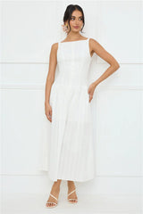 Serene Nights Maxi Dress White