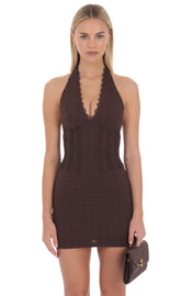 Estelle Halter Mini Dress