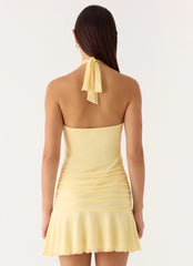 Renata Mini Dress - Lemon