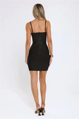 Iconic Edge Bandage Mini Dress Black