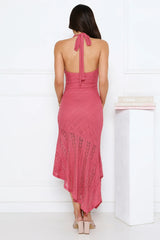 Soft Sonata Halter Maxi Dress Rose