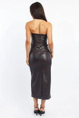 Brown Bodycon Dress Midi