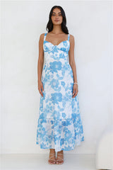 Sky Meet Sea Maxi Dress Blue