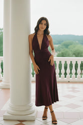 Red Halter Neck Dress