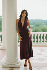 Red Halter Neck Dress
