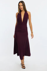 Red Halter Neck Dress