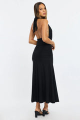 Black Halter Neck Dress