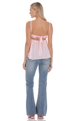 Lysette Babydoll Top in Pink