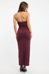 Red Bodycon Dress Halter Neck