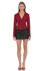 Evelyn Top in Red