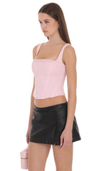 Amalise Corset Top in Pink