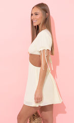 Cutout Dress in Ivory