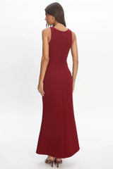 Antwerp Cut-Out Bust Maxi Dress Plum