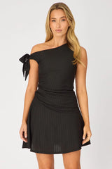 Black Off Shoulder Dress Mini