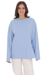 LA Graphic Crewneck Shirt in Light Blue