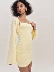 Chloe Knit Shrug Dress Set