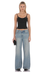 Avelyn Mesh Corset Top