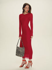 Rene Mesh Knit Dress